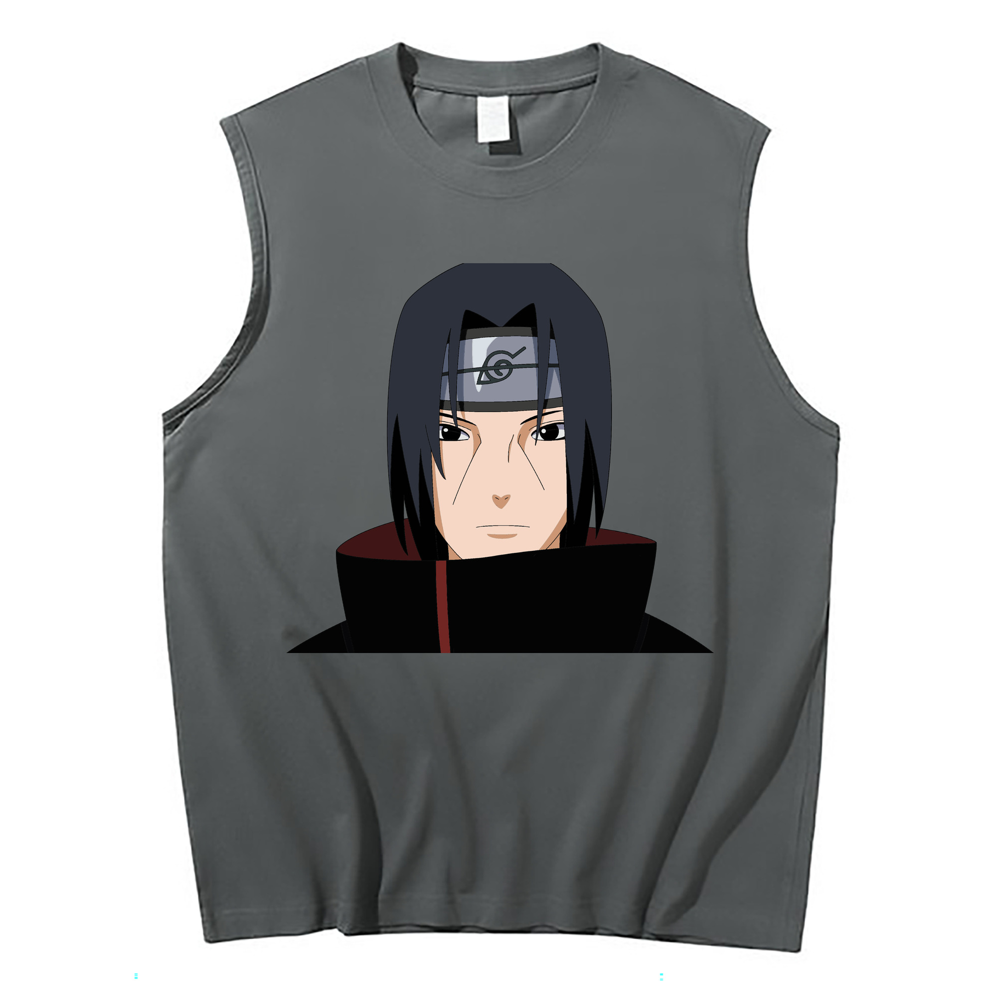 （画像用） NARUTO -ナルト- うちは イタチ Uchiha Itachi コットン100％タンクトップ（フロントプリント）